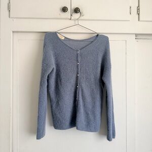 Sezane Gaspard Cardigan - Vintage Blue